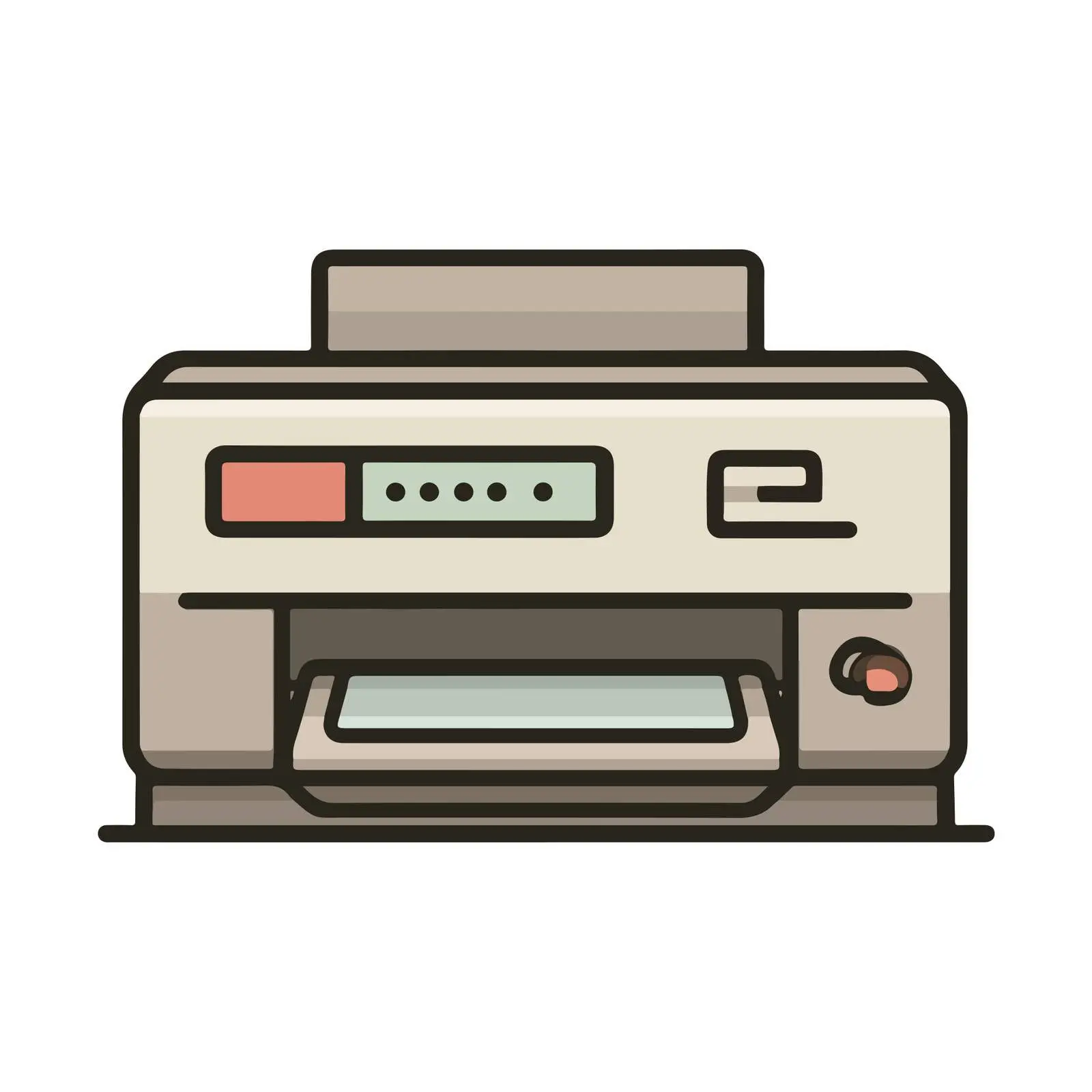 Printer Outline Icon — free download from Dotvec