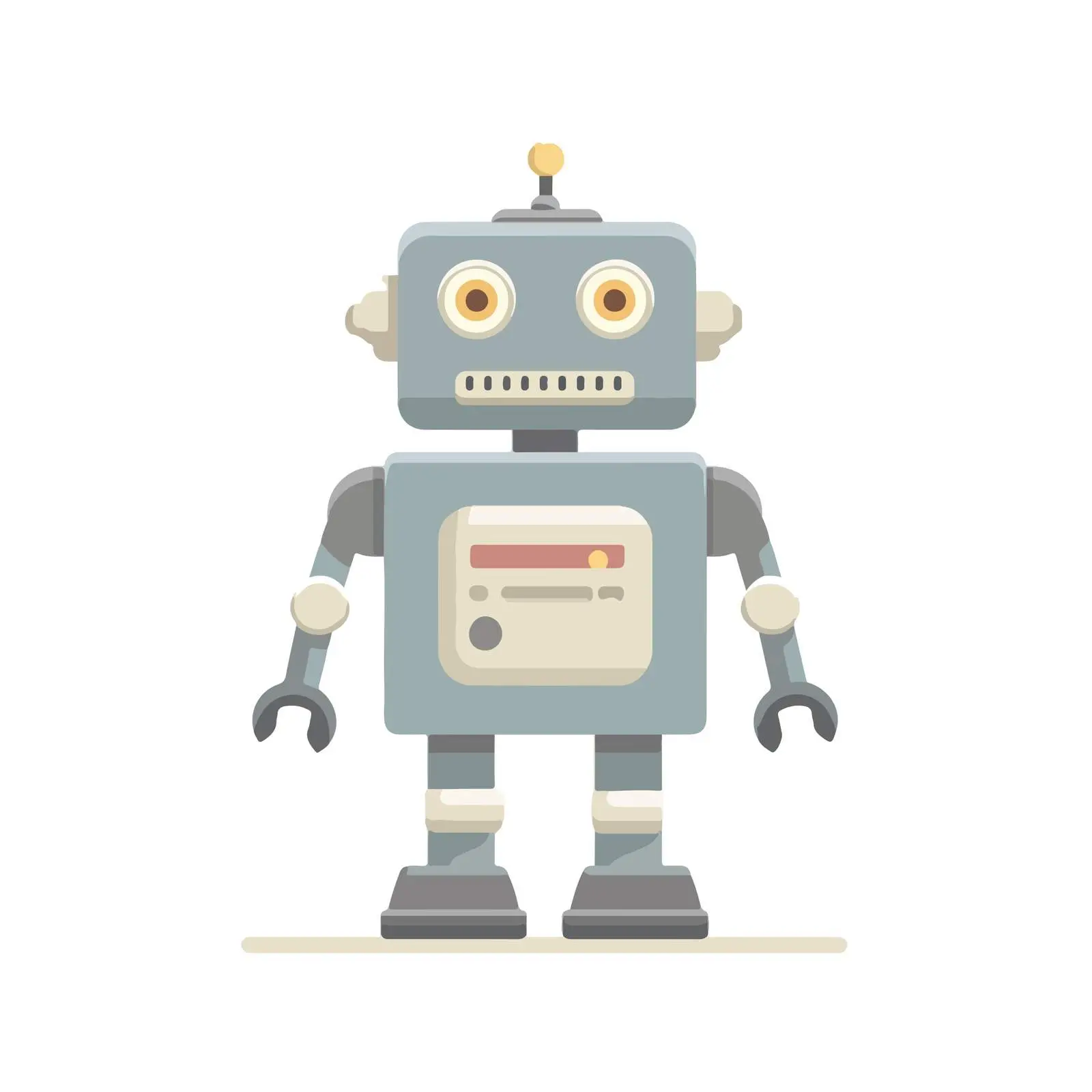 Robot Flat Vector Icon — free download from Dotvec