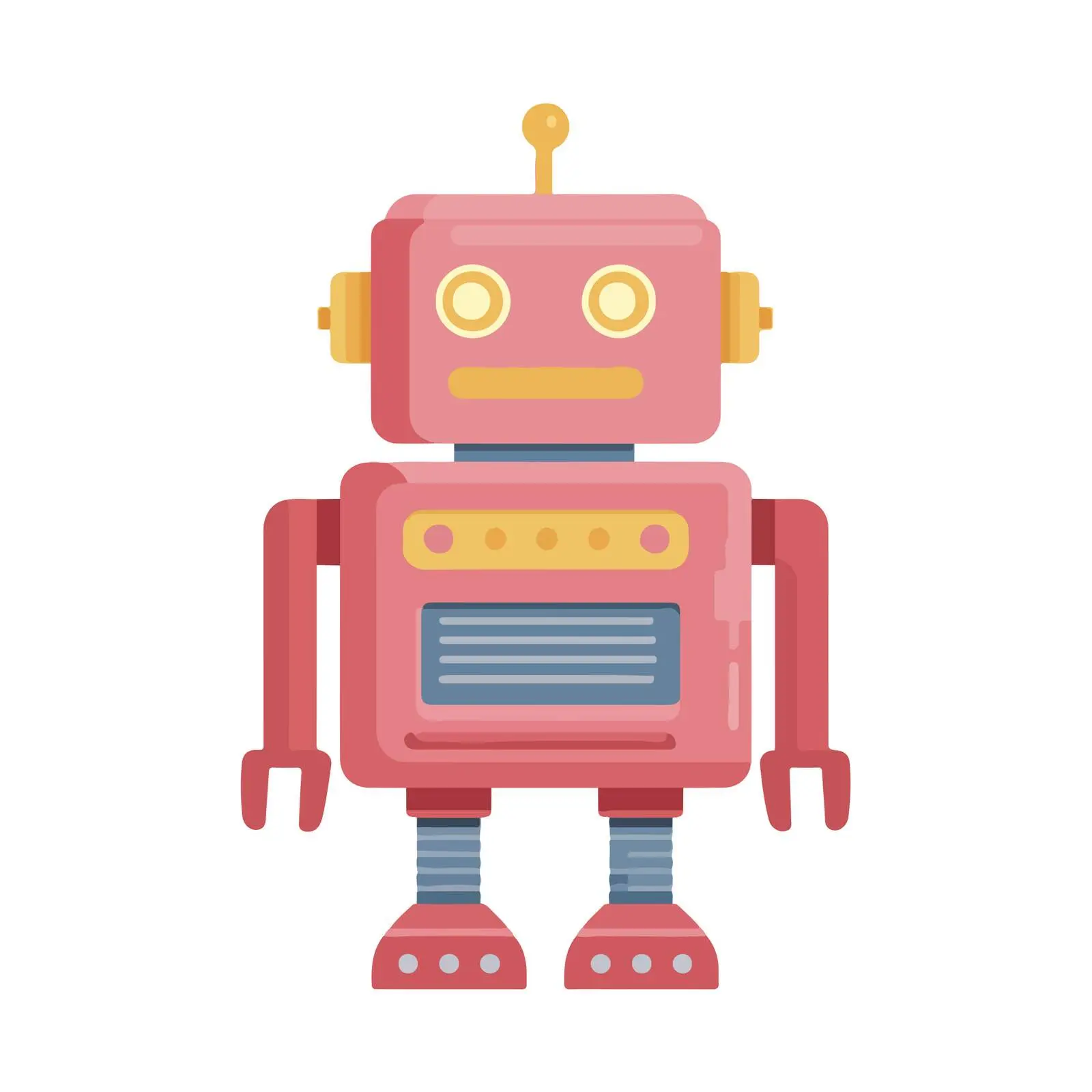 Robot Flat Vector Icon — free download from Dotvec