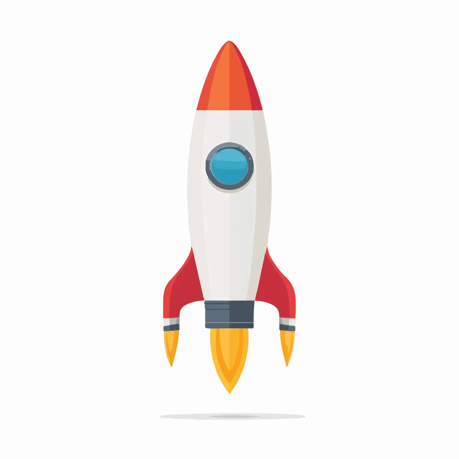 Rocket Icon Flat Vector Illustration — free download from Dotvec