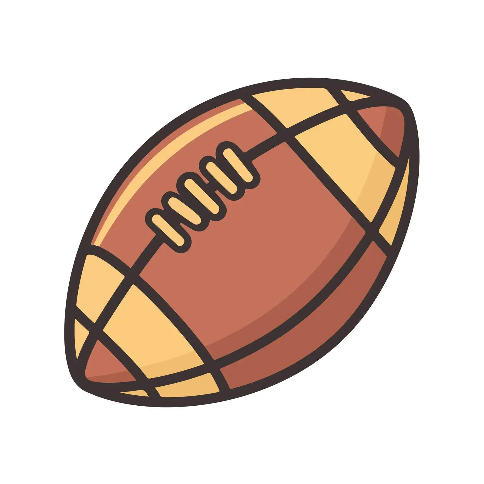 Rugby Ball Icon — free download from Dotvec