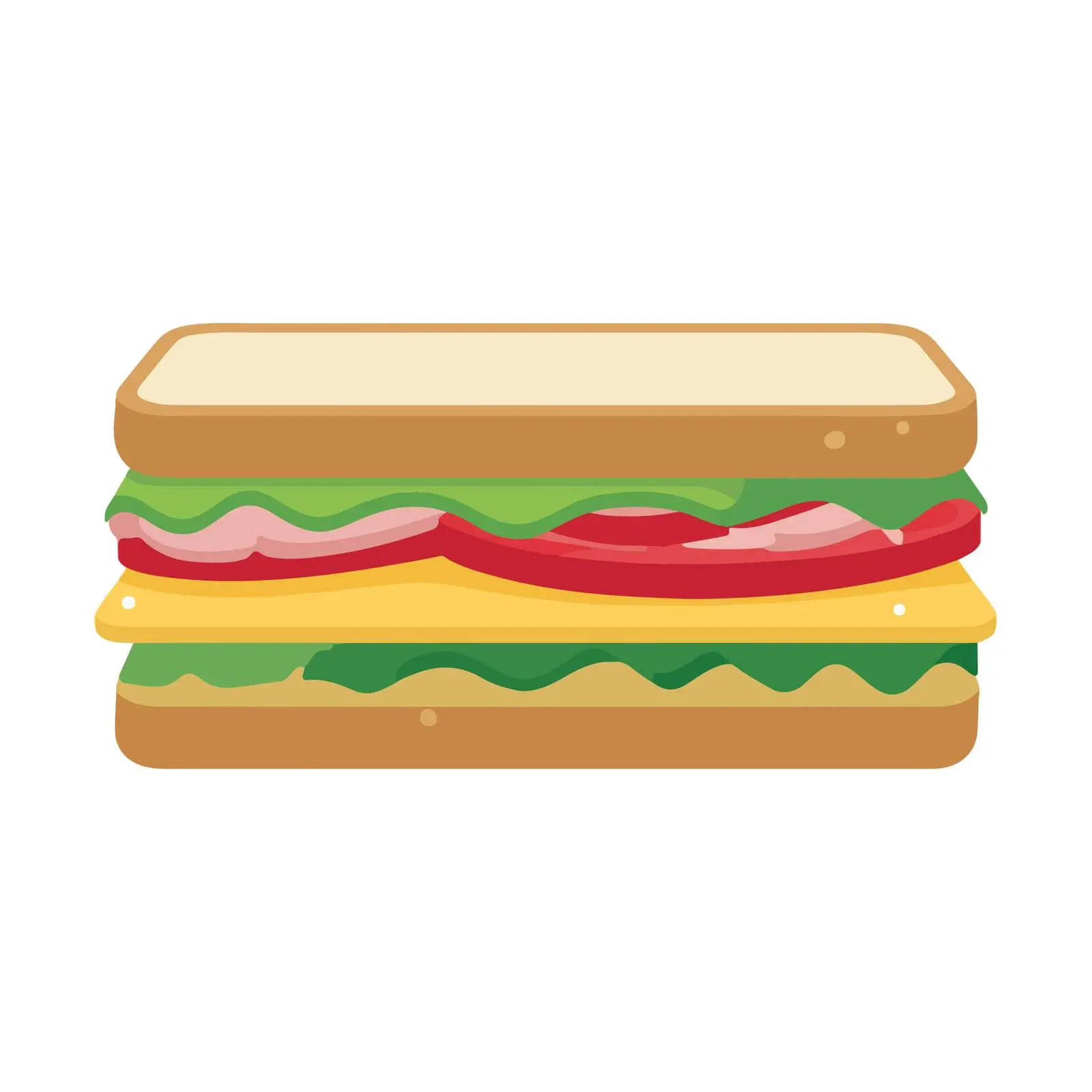 Sandwich Icon Flat Vector Style — free download from Dotvec