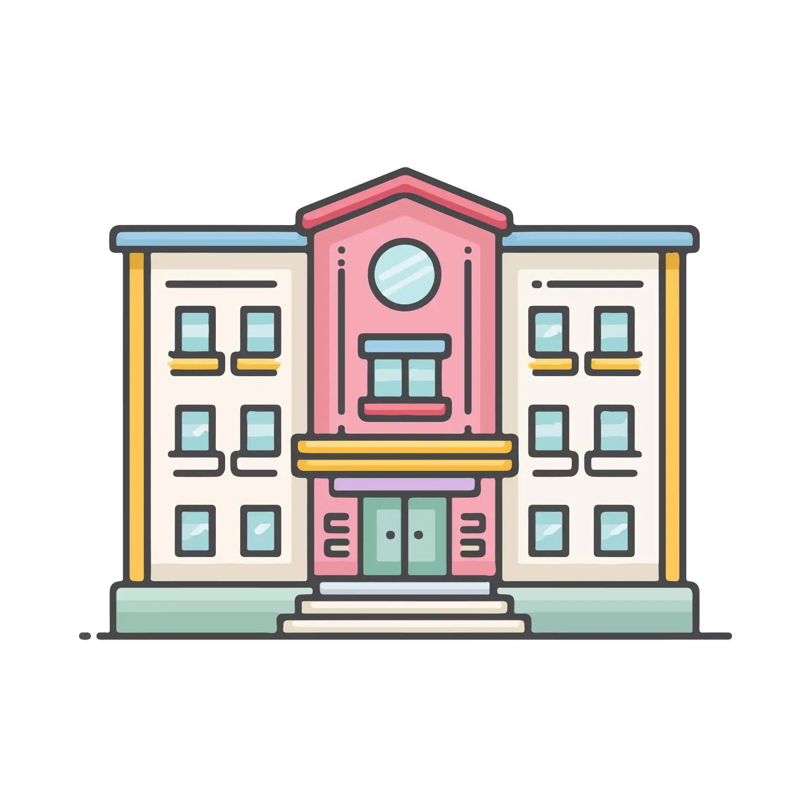 School Building Icon — free download from Dotvec