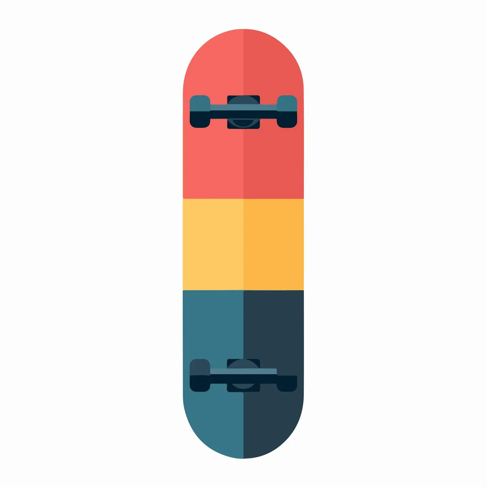 Skateboard Icon in Flat Vector Style — free download from Dotvec