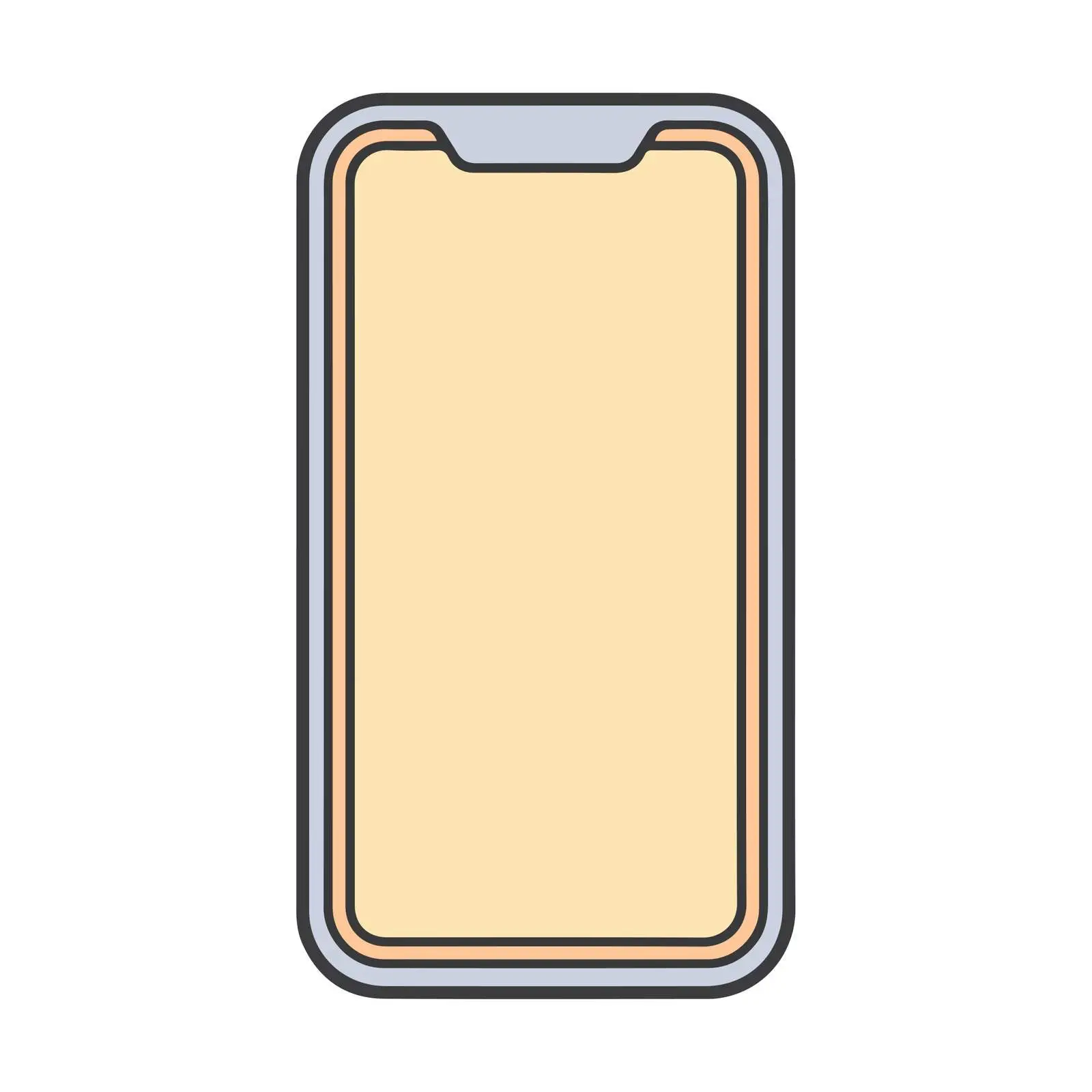 Smartphone Outline Icon — free download from Dotvec