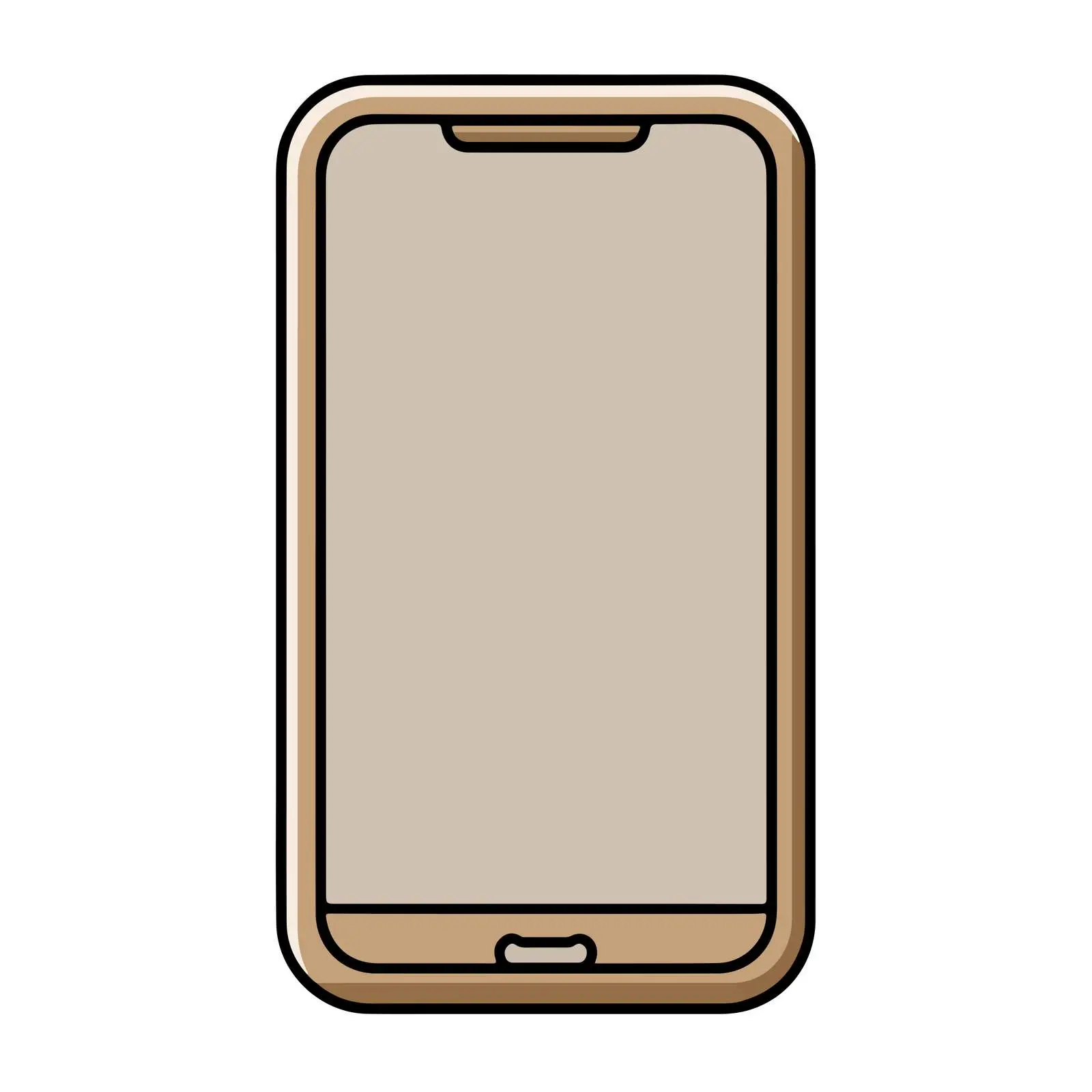 Smartphone Outline Icon — free download from Dotvec