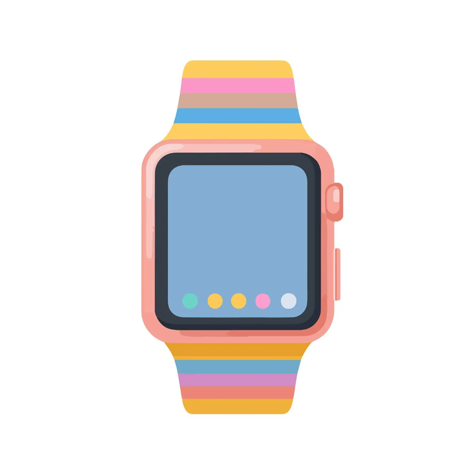 Smartwatch Colorful Vector Icon — free download from Dotvec