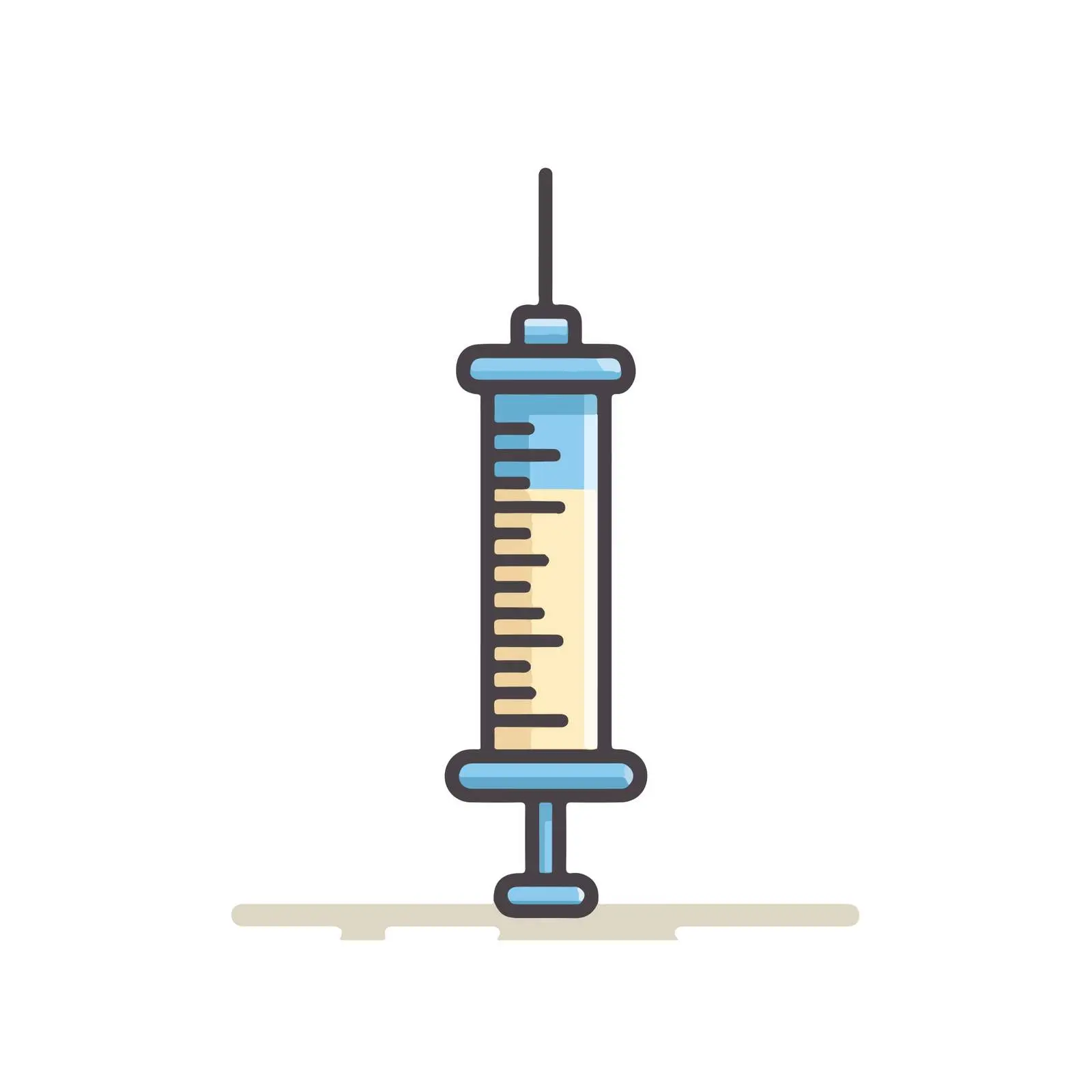 Medical Syringe Outline Icon — free download from Dotvec