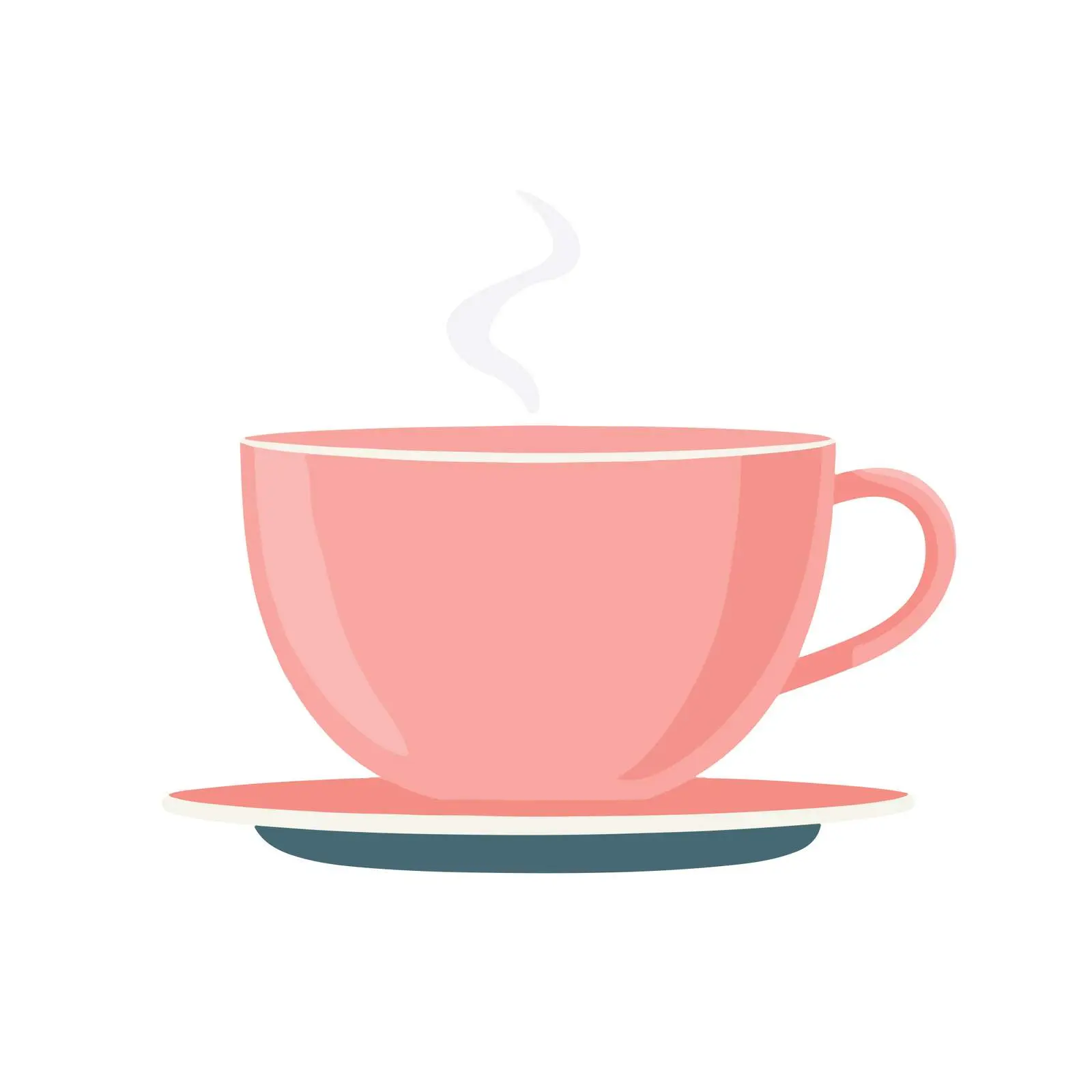 Teacup Icon Flat Style — free download from Dotvec