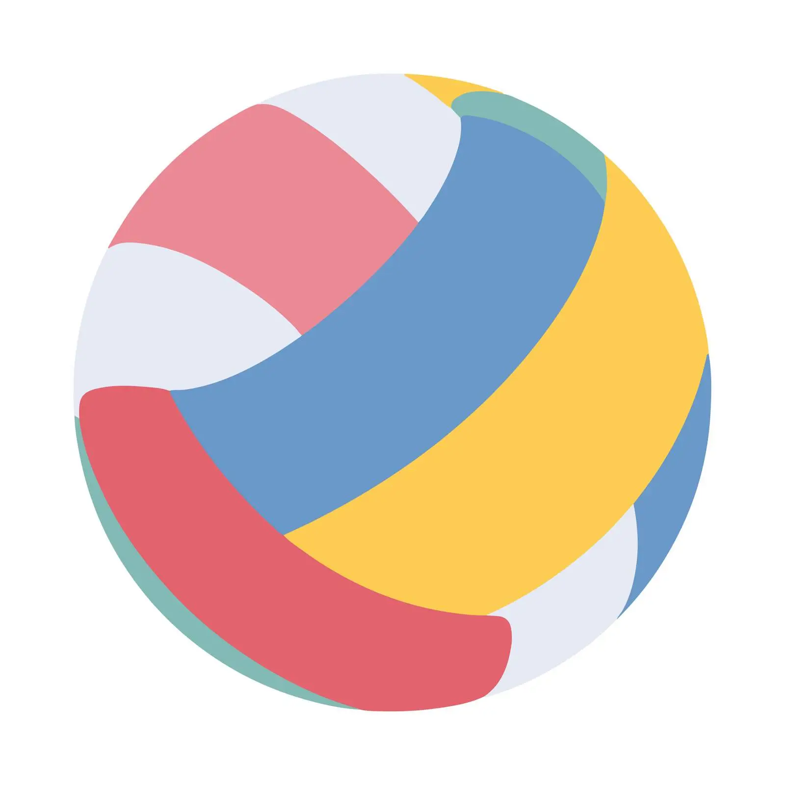 Volleyball Flat Icon — free download from Dotvec