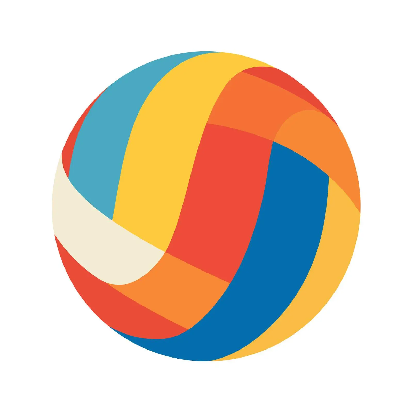 Volleyball Icon Flat Style — free download from Dotvec