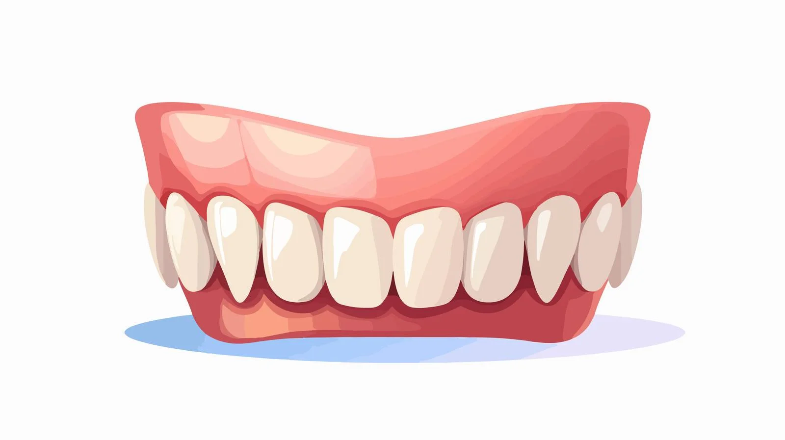Cartoon False Teeth Illustration — free download from Dotvec