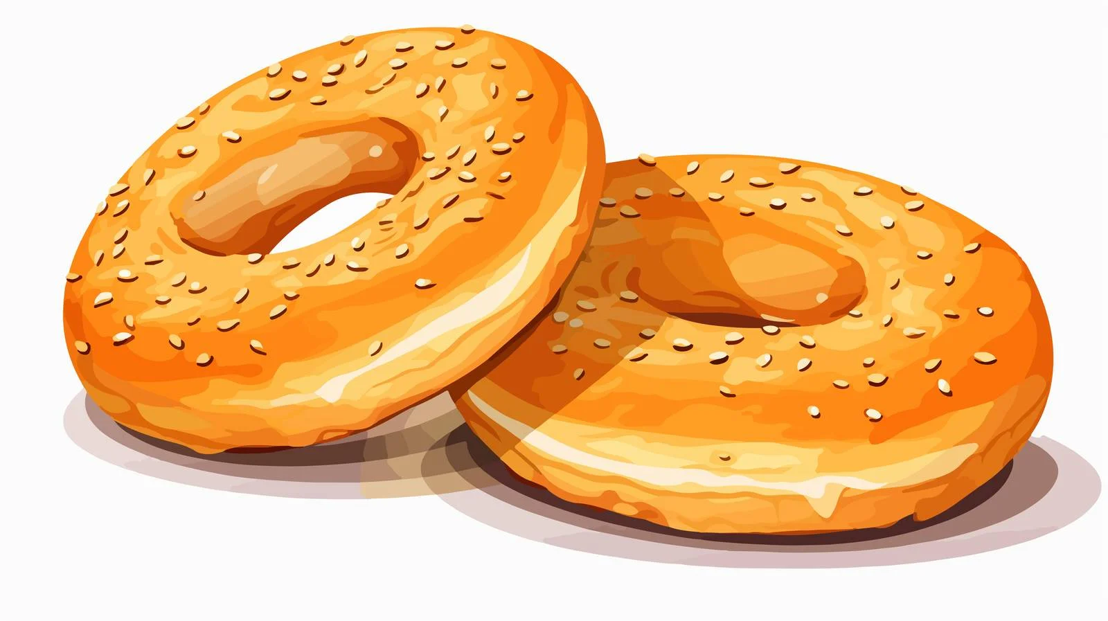 Bagels Vector Illustration – free bagel image from Dotvec