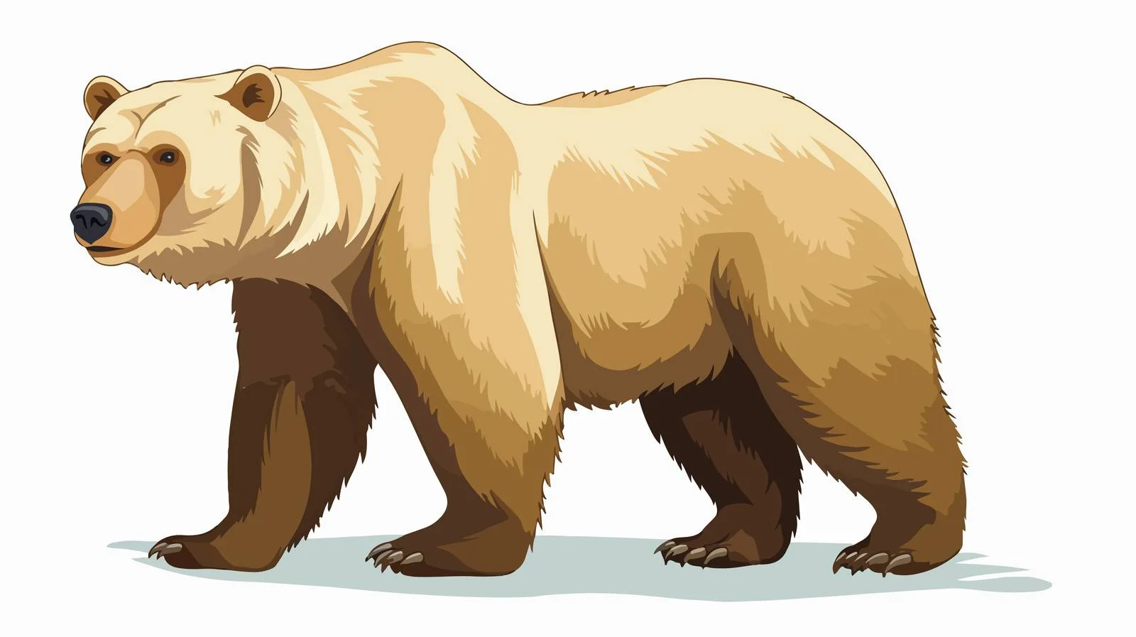 Flat Bear Illustration Stock Image — free download from Dotvec