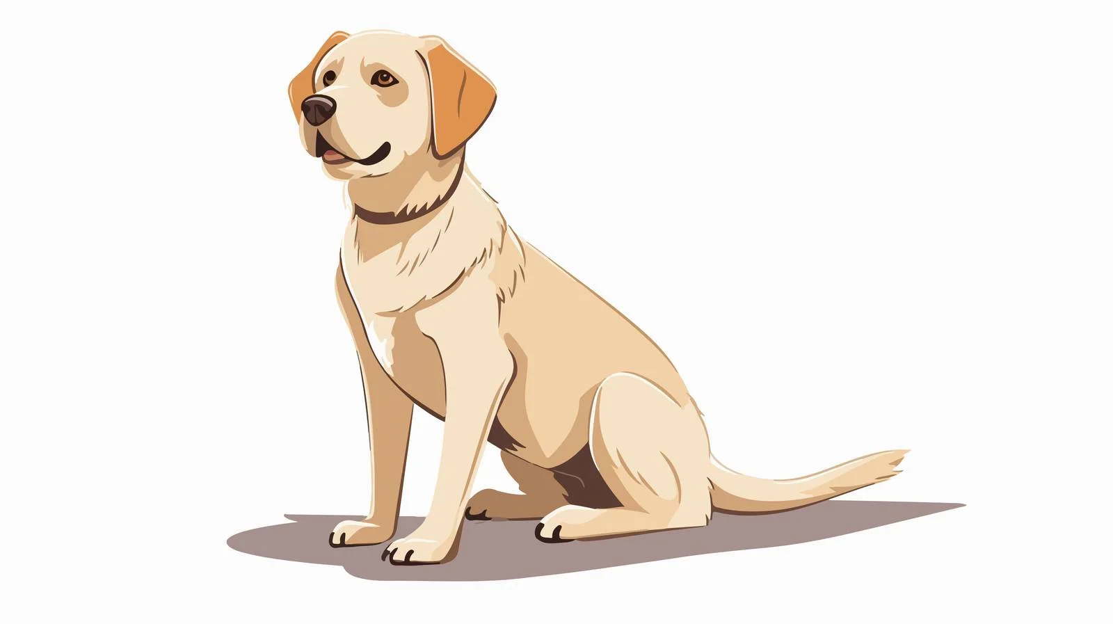 Colorful Dog Cartoon Illustration — free download from Dotvec
