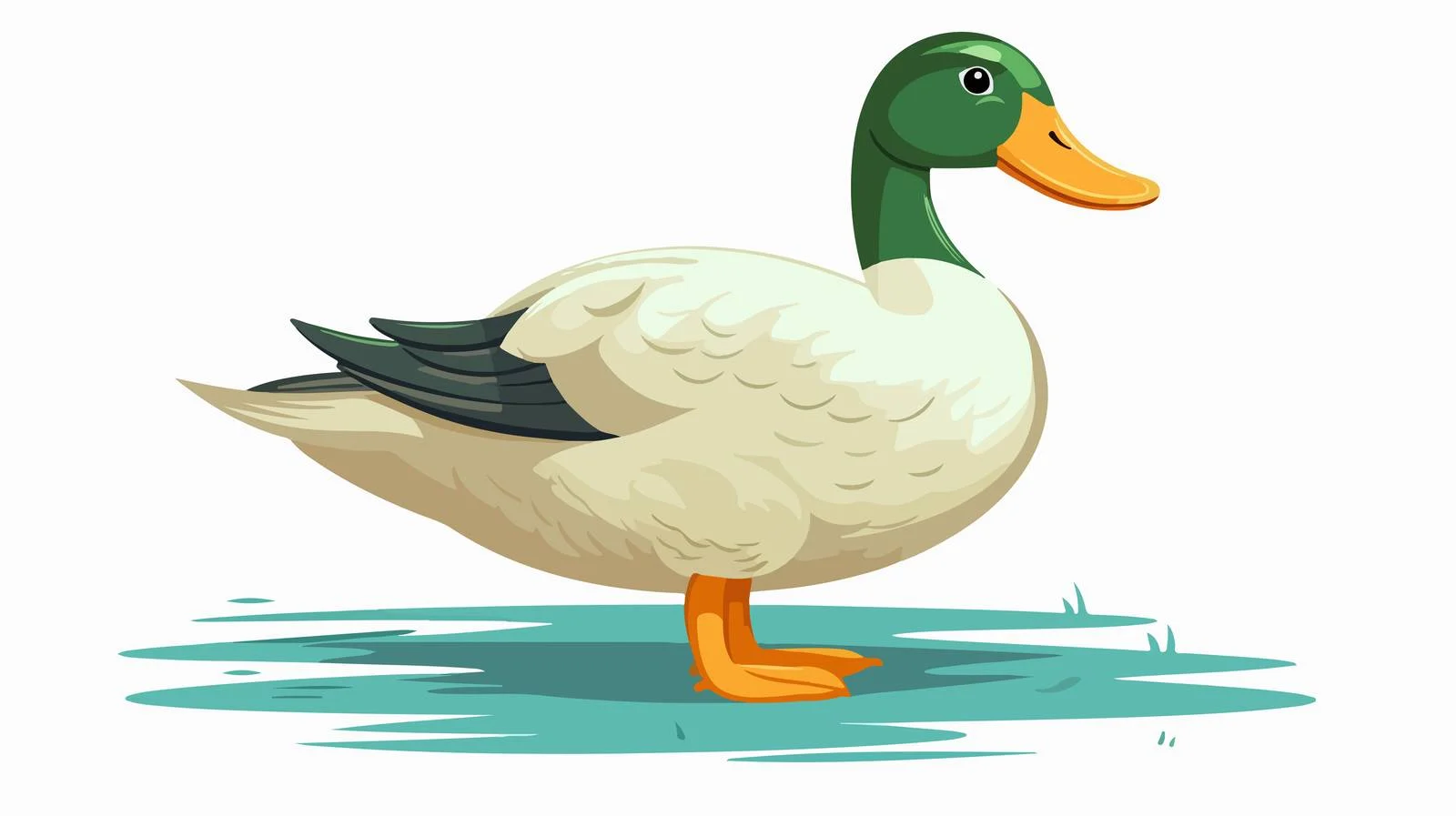 Vibrant Duck Illustration — free download from Dotvec