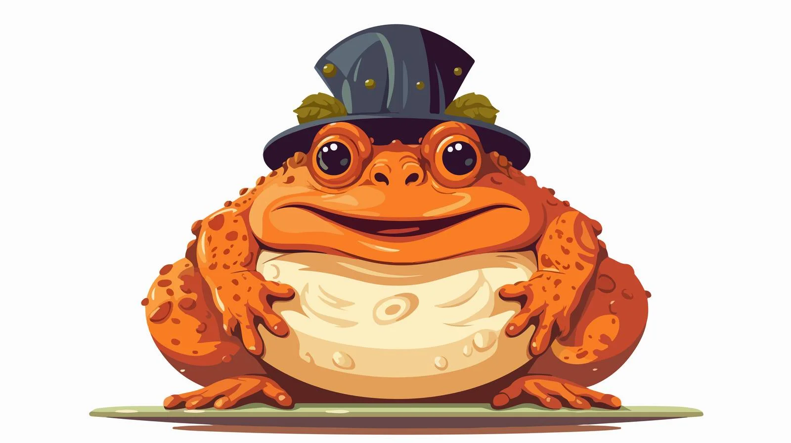 Funny Halloween Toad Illustration — free download from Dotvec