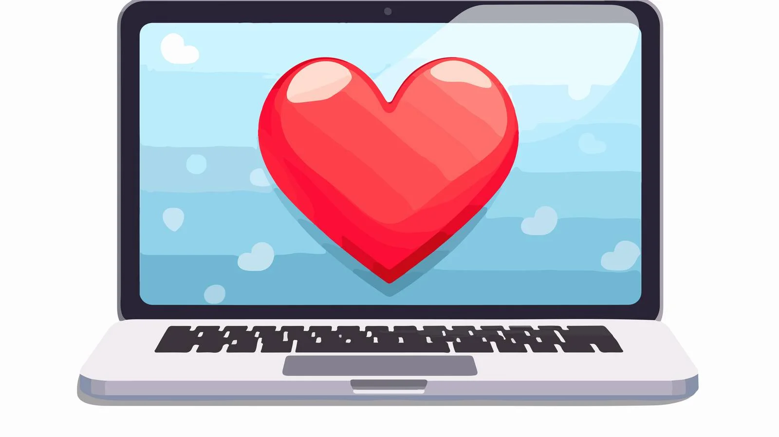 Laptop Computer and Headphones Illustration — free download from Dotvec