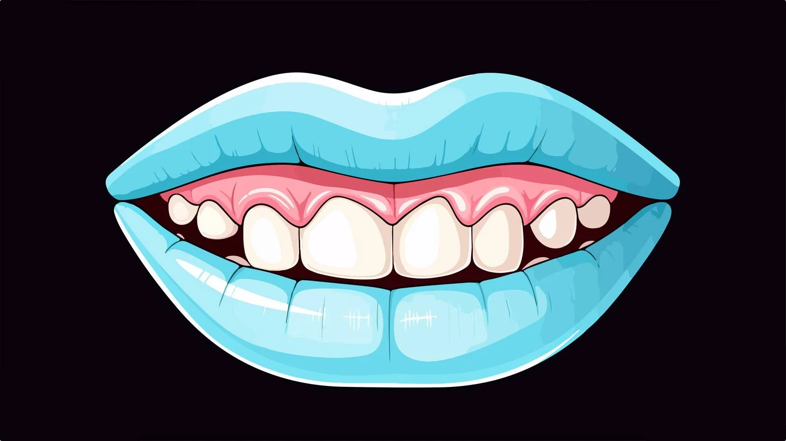 Drooling Mouth Illustration — free download from Dotvec