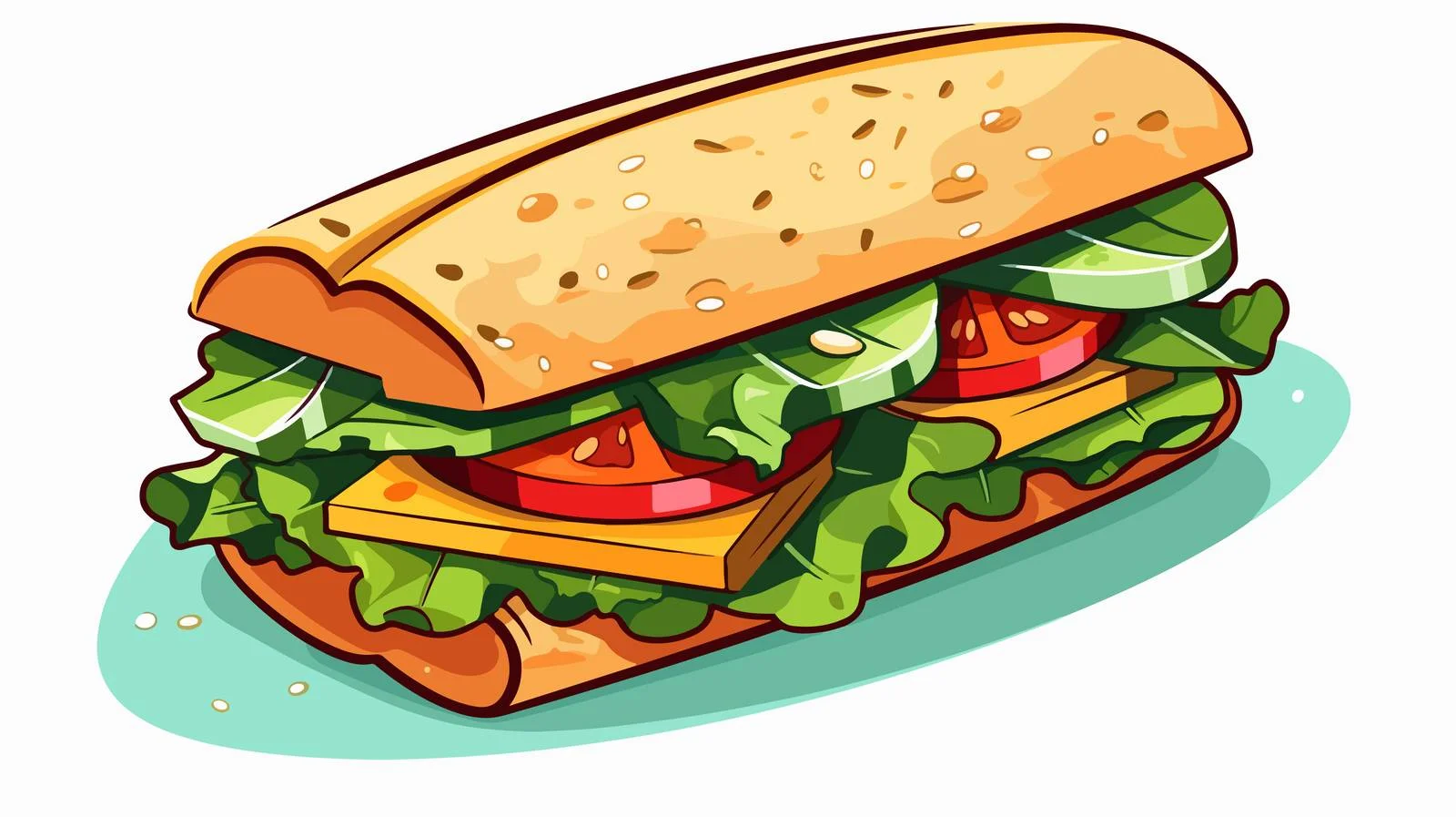 Packed Lunch Illustration — free download from Dotvec