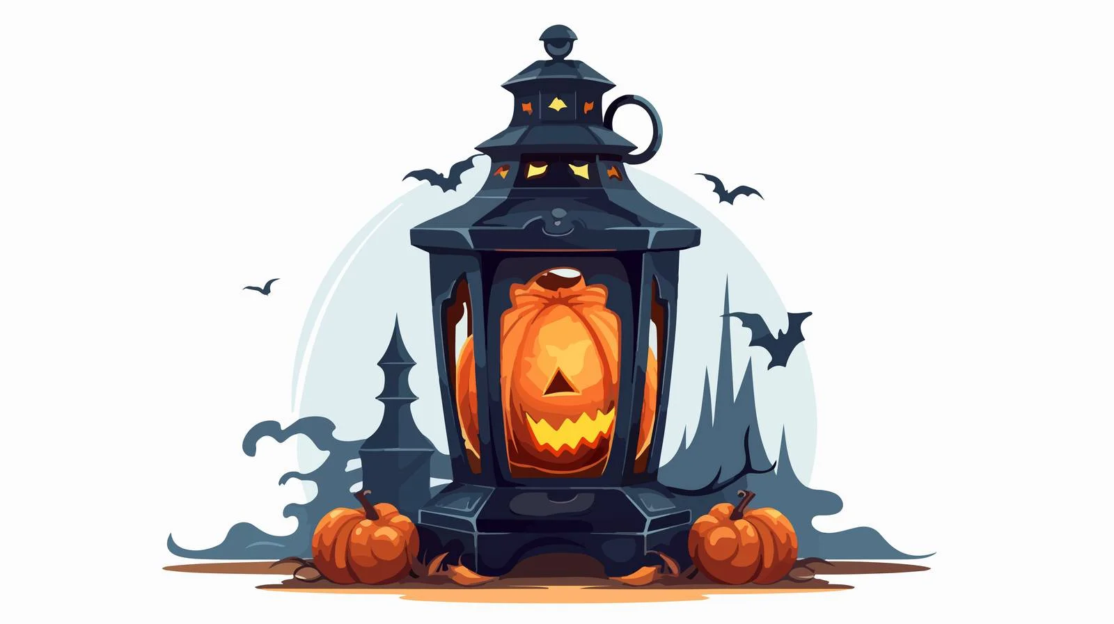 Spooky Lantern Illustration — free download from Dotvec