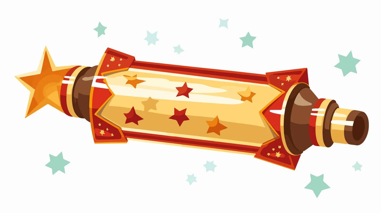 Vintage Christmas Cracker Cartoon Illustration — free download from Dotvec