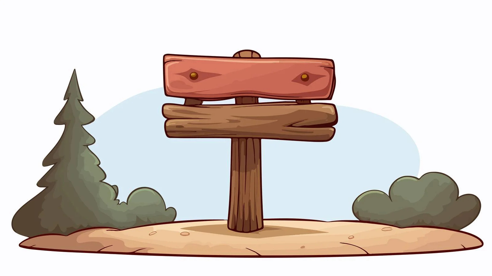 Retro Cartoon No Post Sign — free download from Dotvec