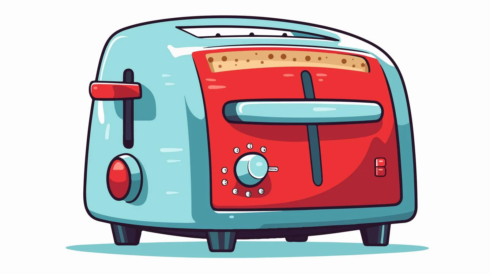 Retro Toaster Illustration — free download from Dotvec