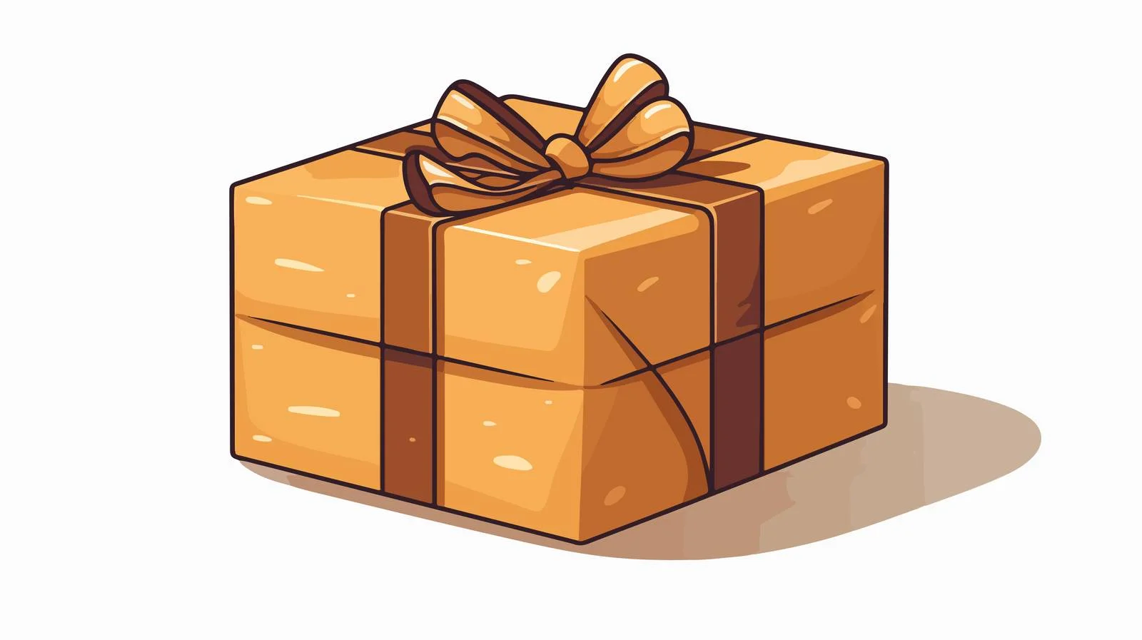 Retro Paper Parcel Illustration — free download from Dotvec