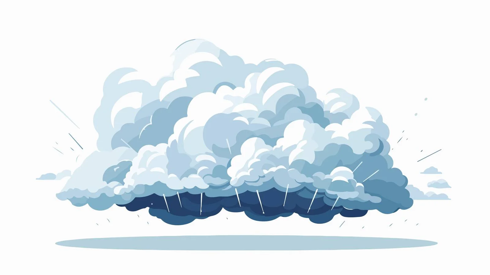 Retro Storm Cloud Illustration — free download from Dotvec