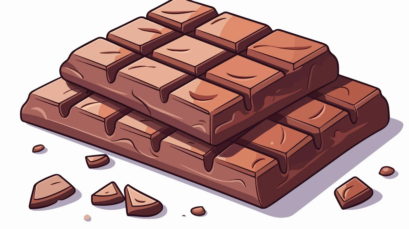 Chocolate Bar Cartoon Illustration — free download from Dotvec