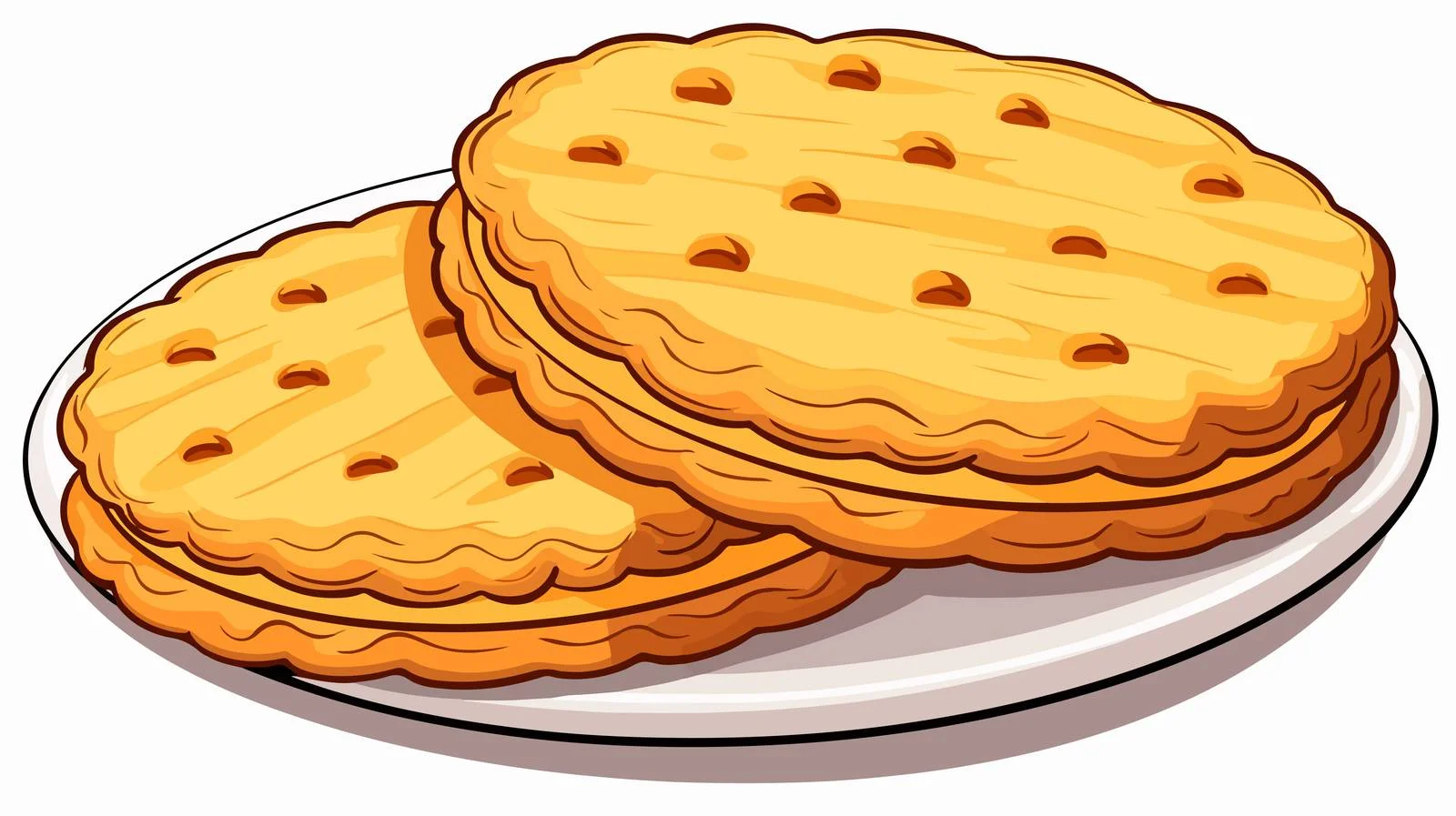 Cartoon Biscuit Vector Illustration — free download from Dotvec