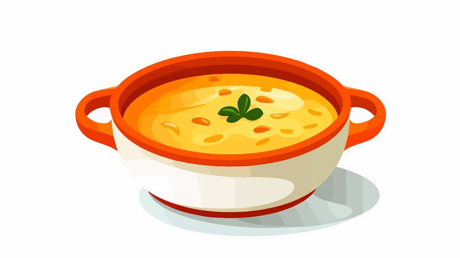 Cartoon Hot Soup Bowl Illustration — free download from Dotvec