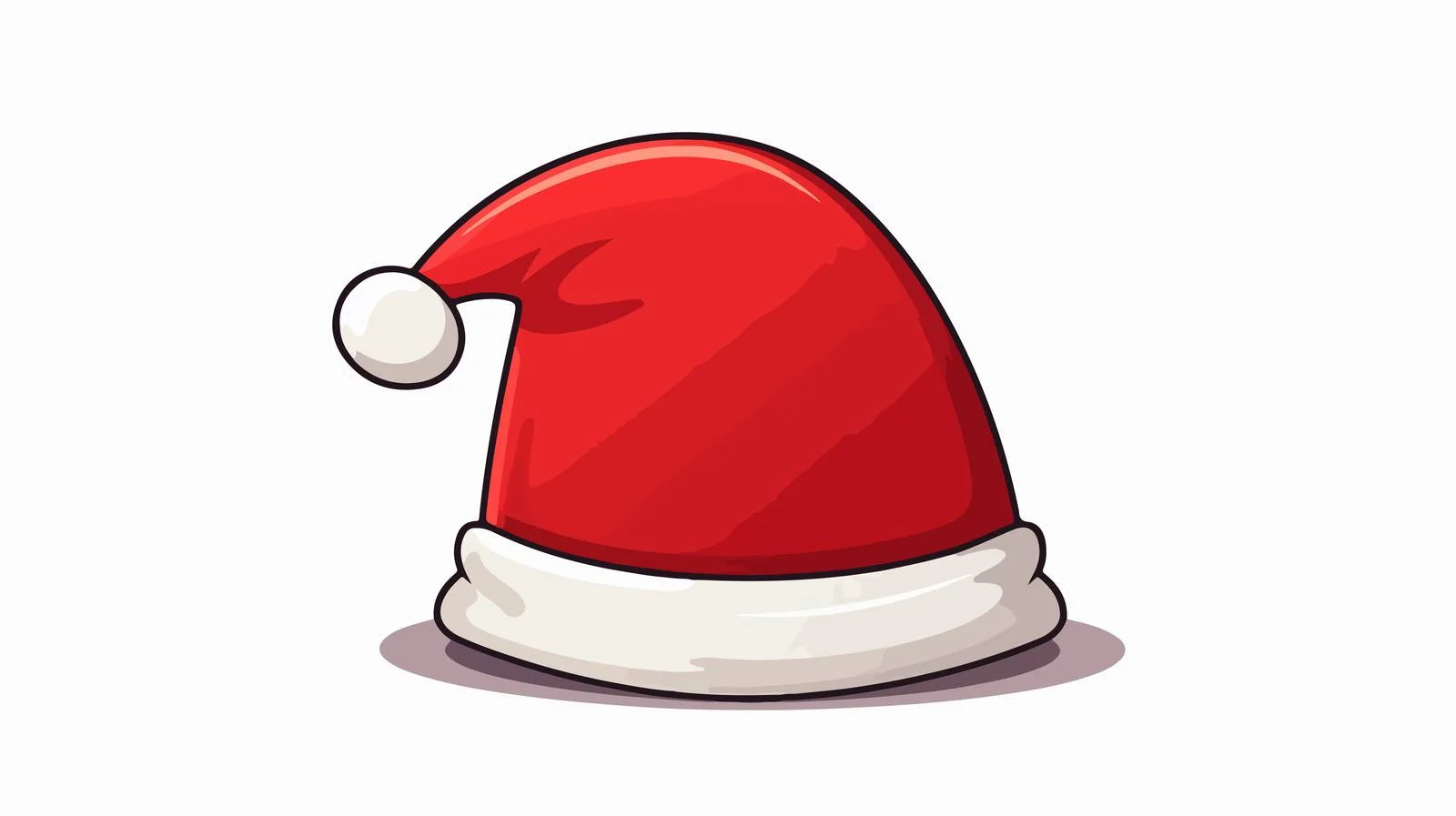 Cartoon Christmas Hat Vector Illustration — free download from Dotvec