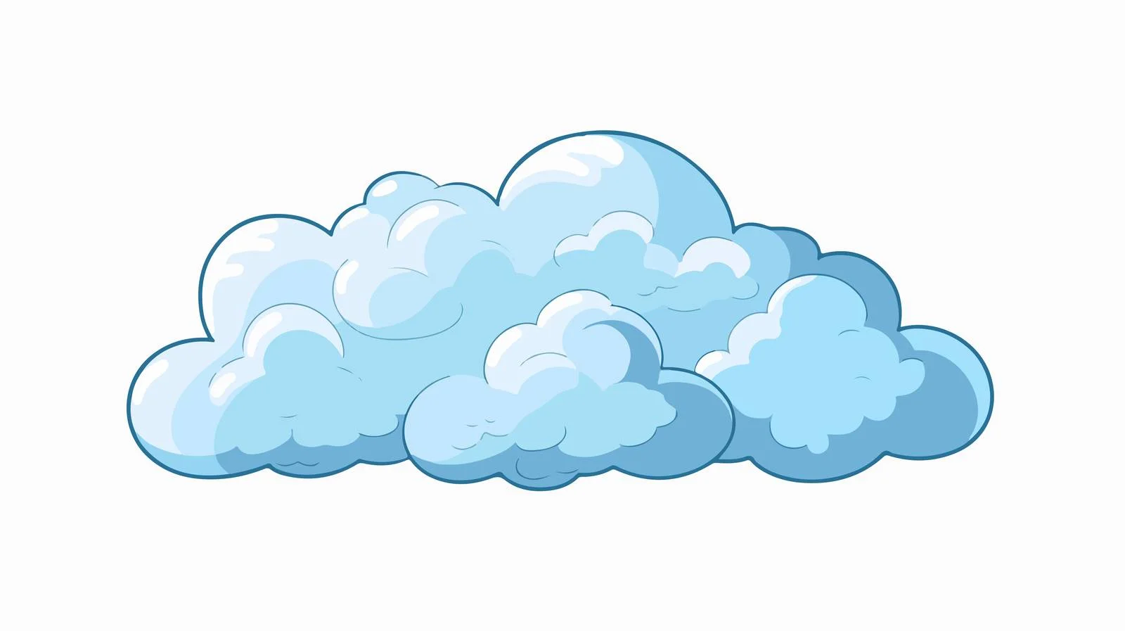 Cartoon Cloud Stock Illustration — free download from Dotvec