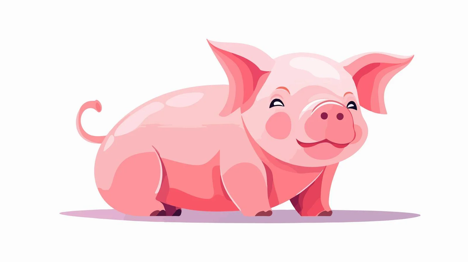 Cartoon Pig Stock Vector Illustration — free download from Dotvec
