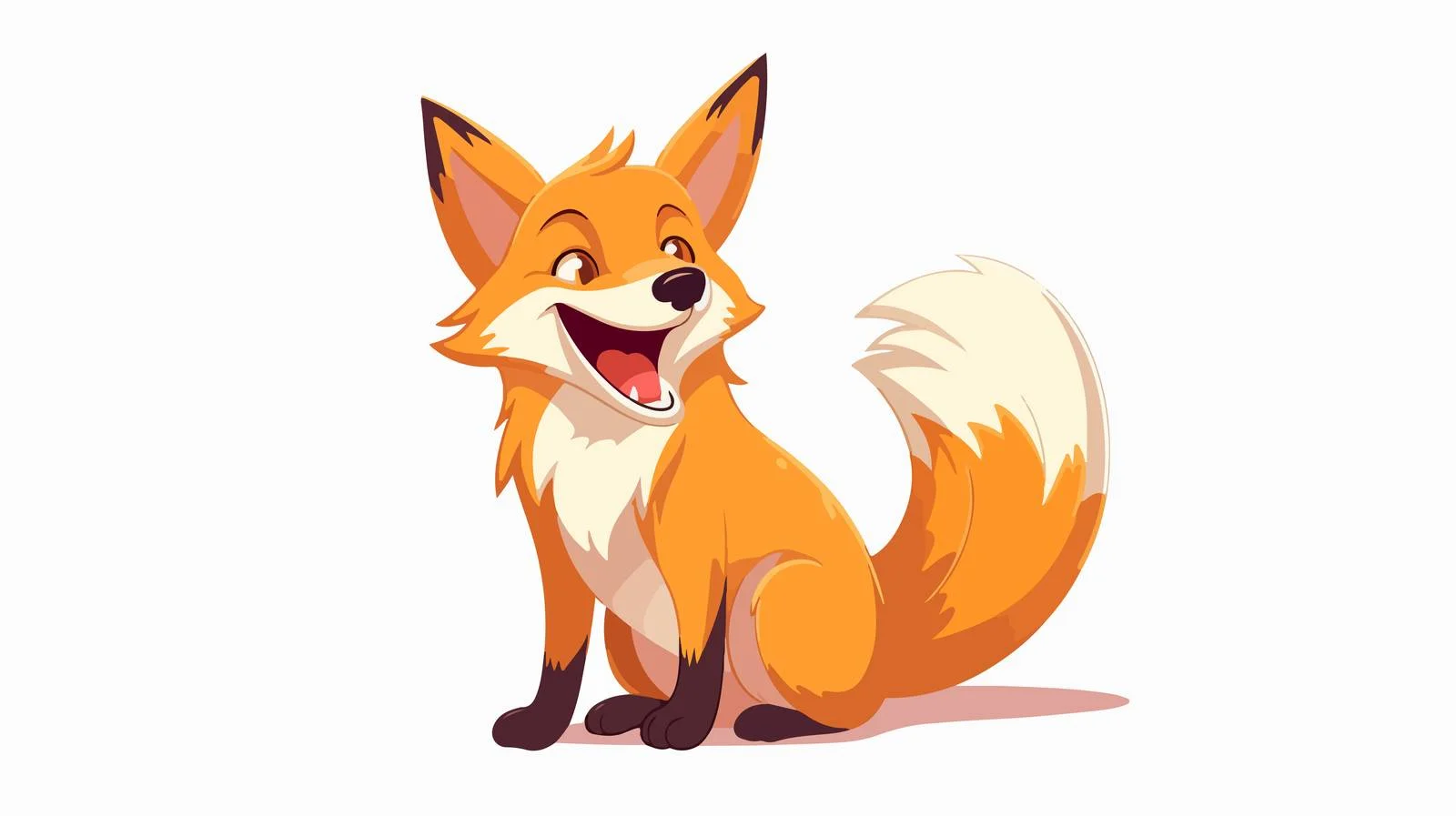 Playful Grinning Fox Illustration — free download from Dotvec