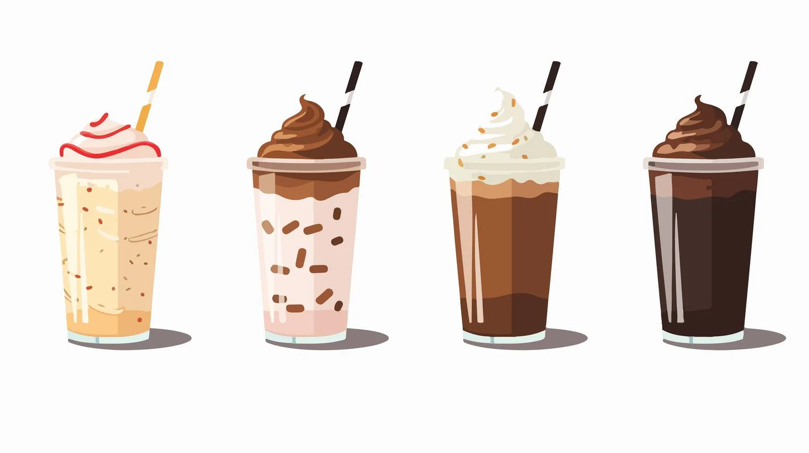 Colorful Milkshake Cart Stock Vector Illustration — free download from Dotvec