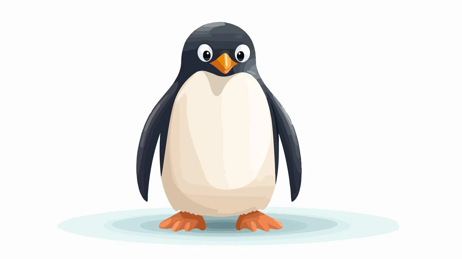 Colorful Cartoon Penguin Vector Illustration — free download from Dotvec