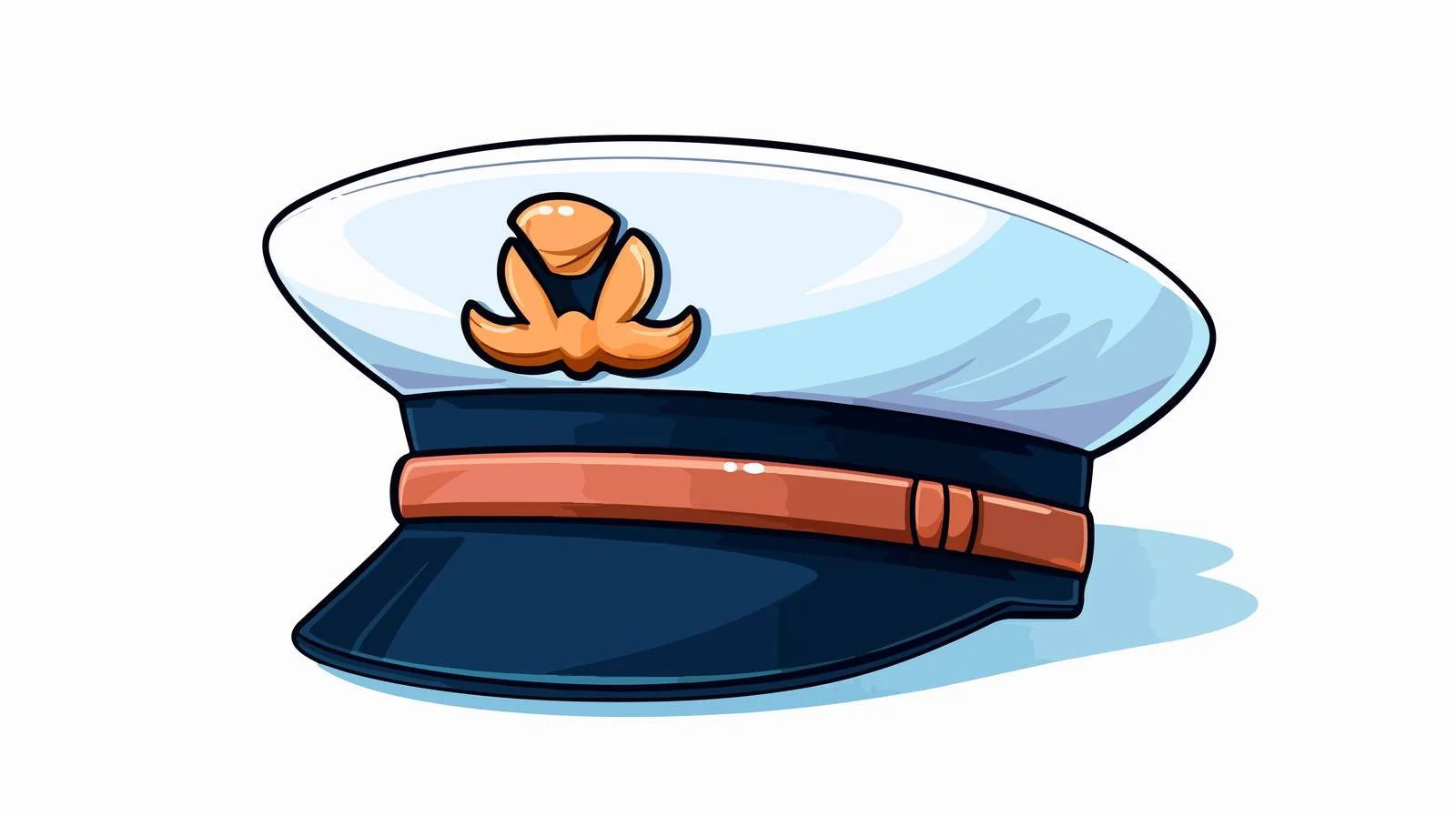 Cartoon Sailor Hat Stock Vector Illustration — free download from Dotvec