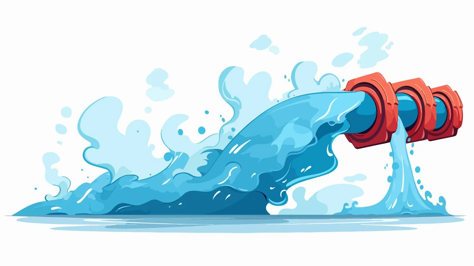 Cartoon Water Spout Vector Illustration — free download from Dotvec