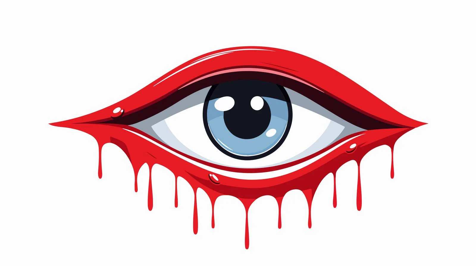 Crying Eye Symbol Illustration — free download from Dotvec