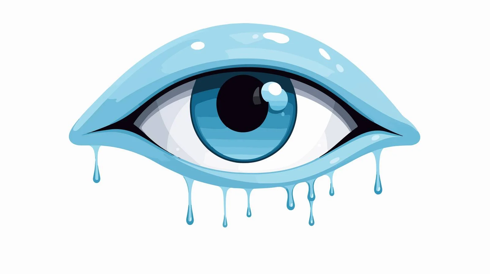 Crying Eye Symbol Illustration — free download from Dotvec