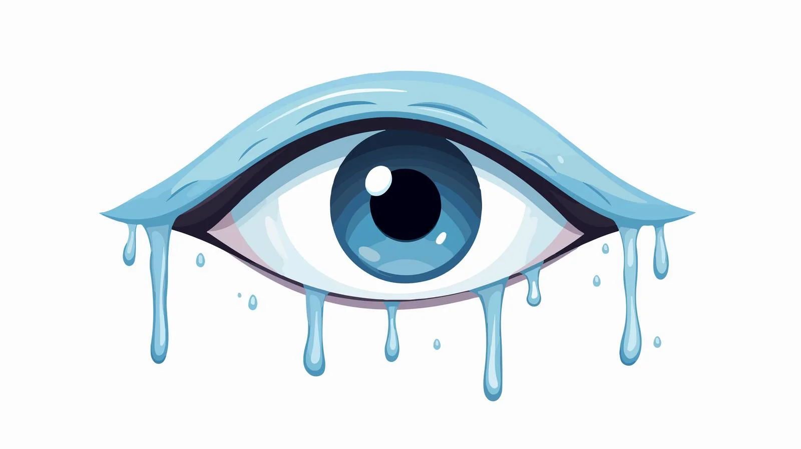 Illustration: Crying Eye Symbol — free download from Dotvec
