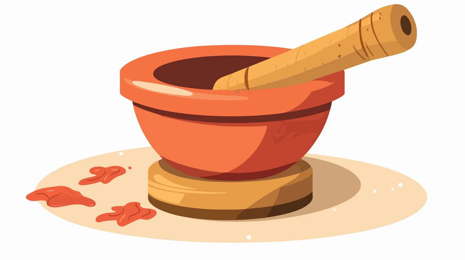 Quirky Pestle Mortar Stock Illustration — free download from Dotvec