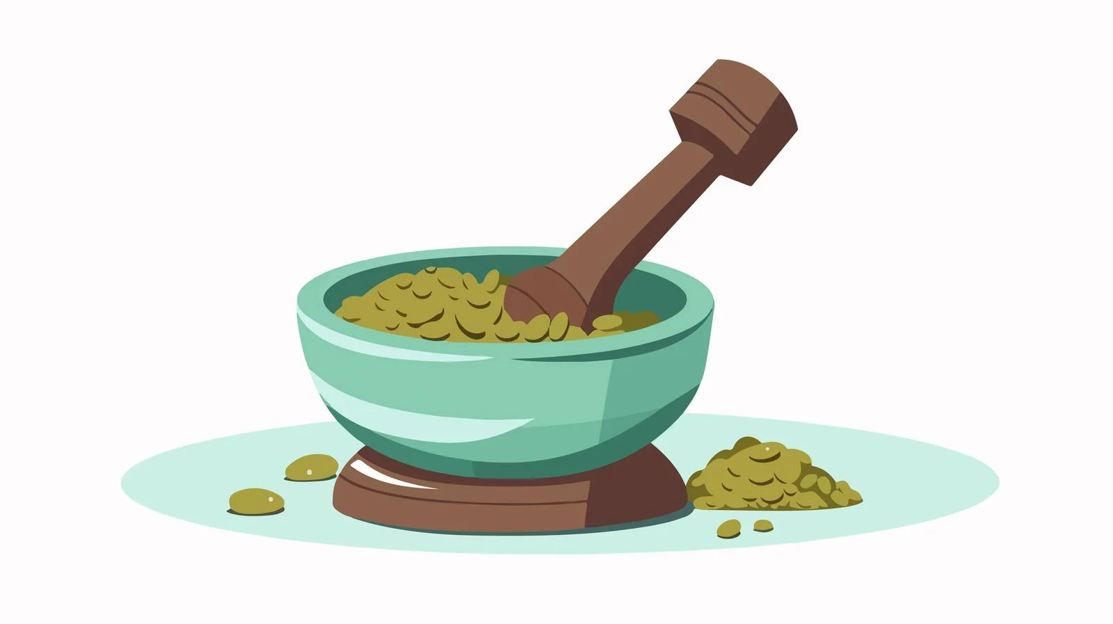 Quirky Pestle and Mortar Illustration — free download from Dotvec