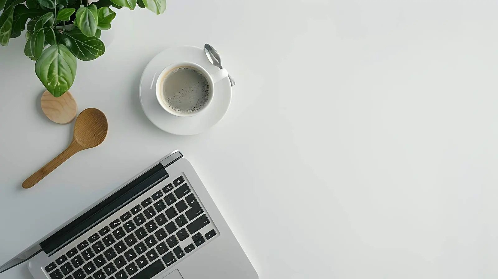 Closed Laptop Flat Lay on Neutral Background – free tool image from Dotvec