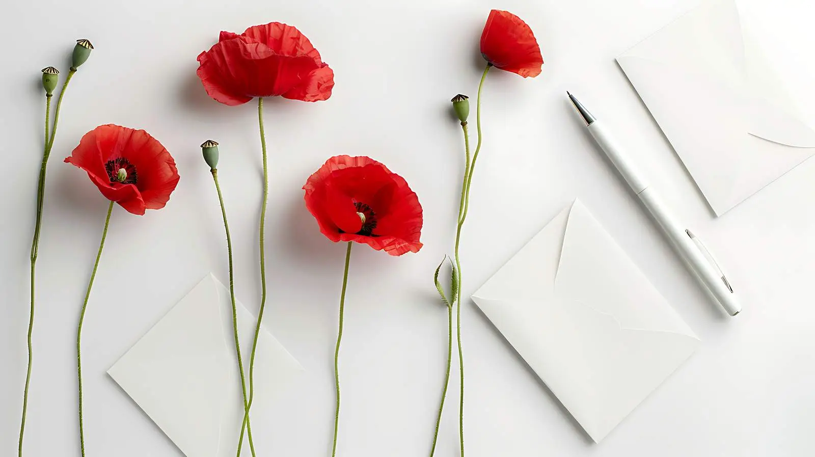 Flatlay of Invitation Cards and Craft Supplies – free tool image from Dotvec