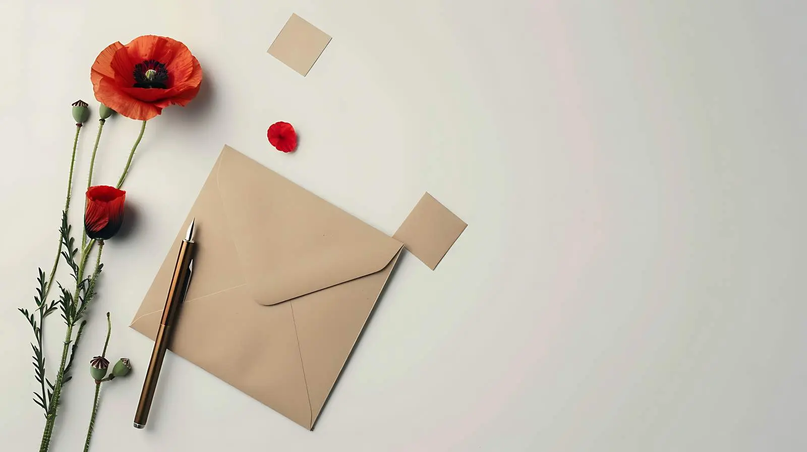 Flatlay of Invitation Cards and Craft Supplies – free mark image from Dotvec