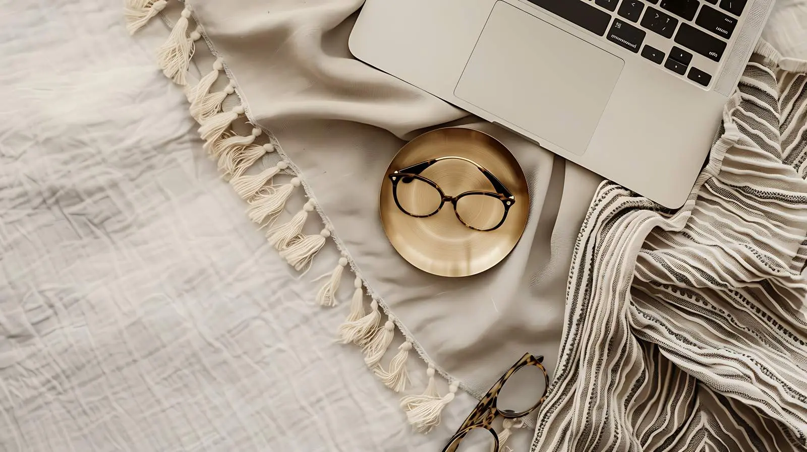 Stylish Flatlay of Laptop and Fashion Accessories — free download from Dotvec